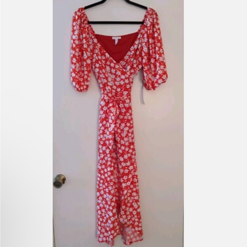 Red Poppy Valencia Floral Dress - Picture 1 of 5